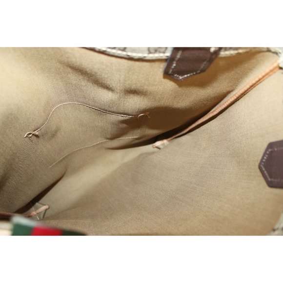Gucci Vintage Sherry Line GG Coated Canvas Tote Bag - Picture 10 of 11